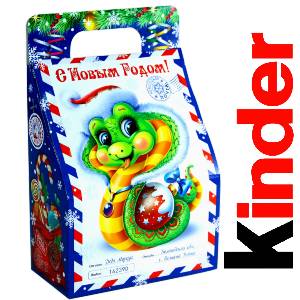 Детский подарок на Новый Год в жестяной упаковке весом 335 грамм по цене 1312 руб в Собинке