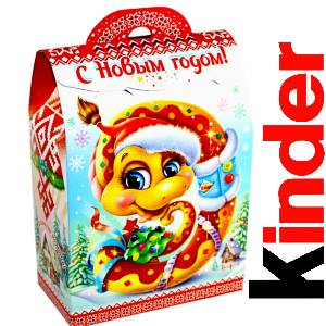 Детский подарок на Новый Год в жестяной упаковке весом 430 грамм по цене 1657 руб в Собинке
