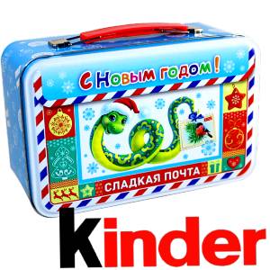 Сладкий подарок на Новый Год в картонной упаковке весом 430 грамм по цене 2136 руб в Собинке